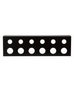 d7817 Showgear 19 inch coverbox voor 19 inch panel met 6x hole voor pg 16 wartel