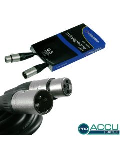 ACCU Cable Pro XLR male - XLR female 50 cm