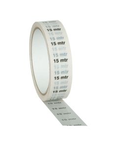 Showtec Markertape 25 mm/33 m "15 m" indicator, wit