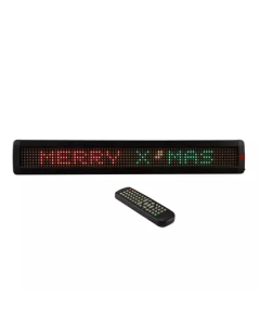 RG moving message display (7x80 pixels) with network connectivity, PC software and IR remote control