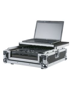 D7467 Showgear Universele case voor 2-kanaals DJ-controller met laptop plaat