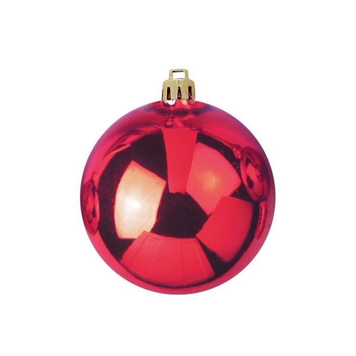 EUROPALMS kerst Bal 10cm, rood verpakt per 4
