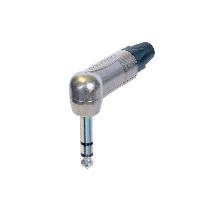 Neutrik NP-3-RX Haakse Jack plug 6,3mm Stereo, Nickel housing