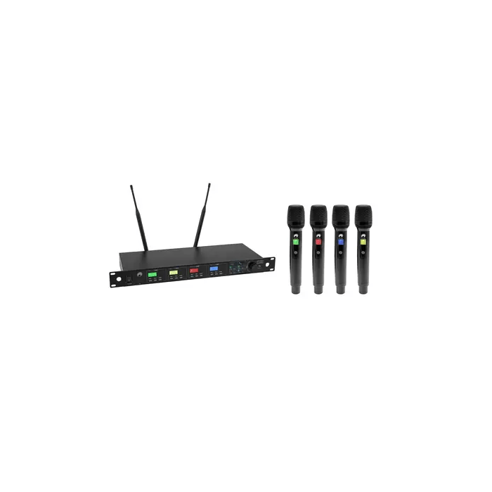 OMNITRONIC UHF-604 4-channel Wireless Mic System 520-554 MHz
